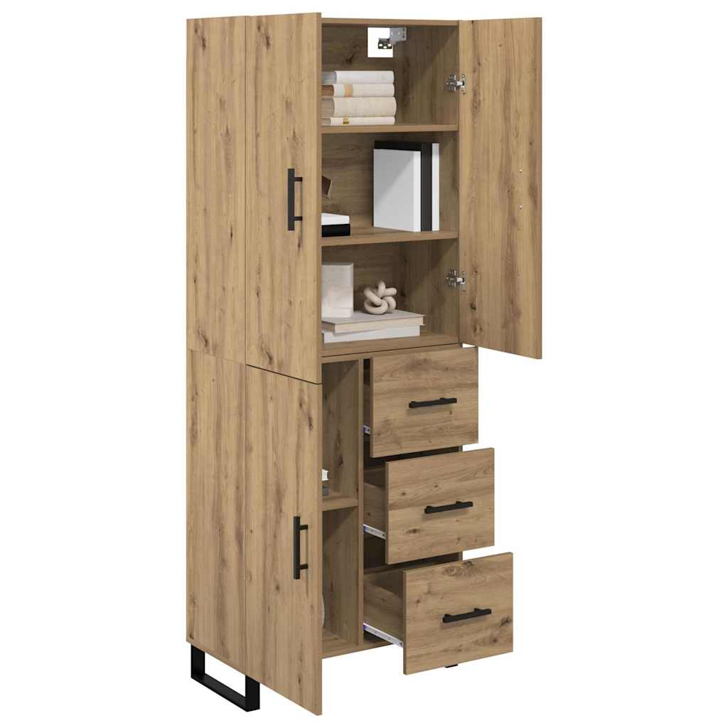 Highboard 2 pcs Artisan Oak 69.5 x 34 x 180 cm