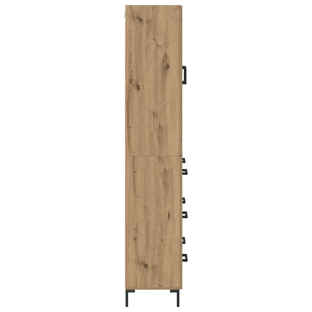 Highboard 2 pcs Artisan Oak 69.5 x 34 x 180 cm Engineered Wood