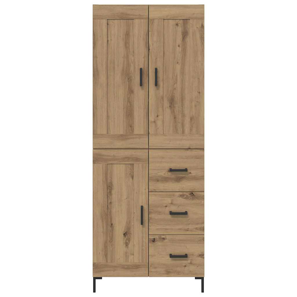 Highboard 2 pcs Artisan Oak 69.5 x 34 x 180 cm Engineered Wood