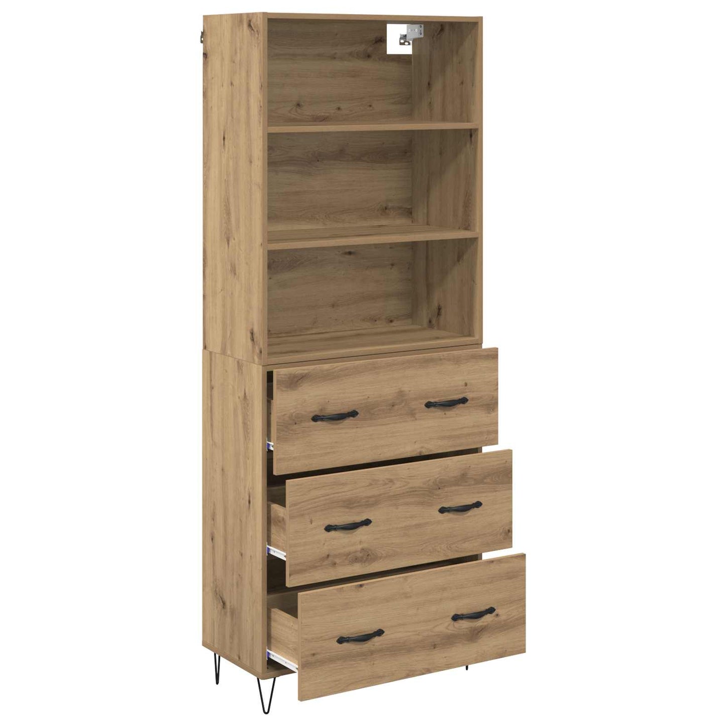 Highboard 2 pcs Artisan Oak 69.5 x 34 x 180 cm Engineered Wood