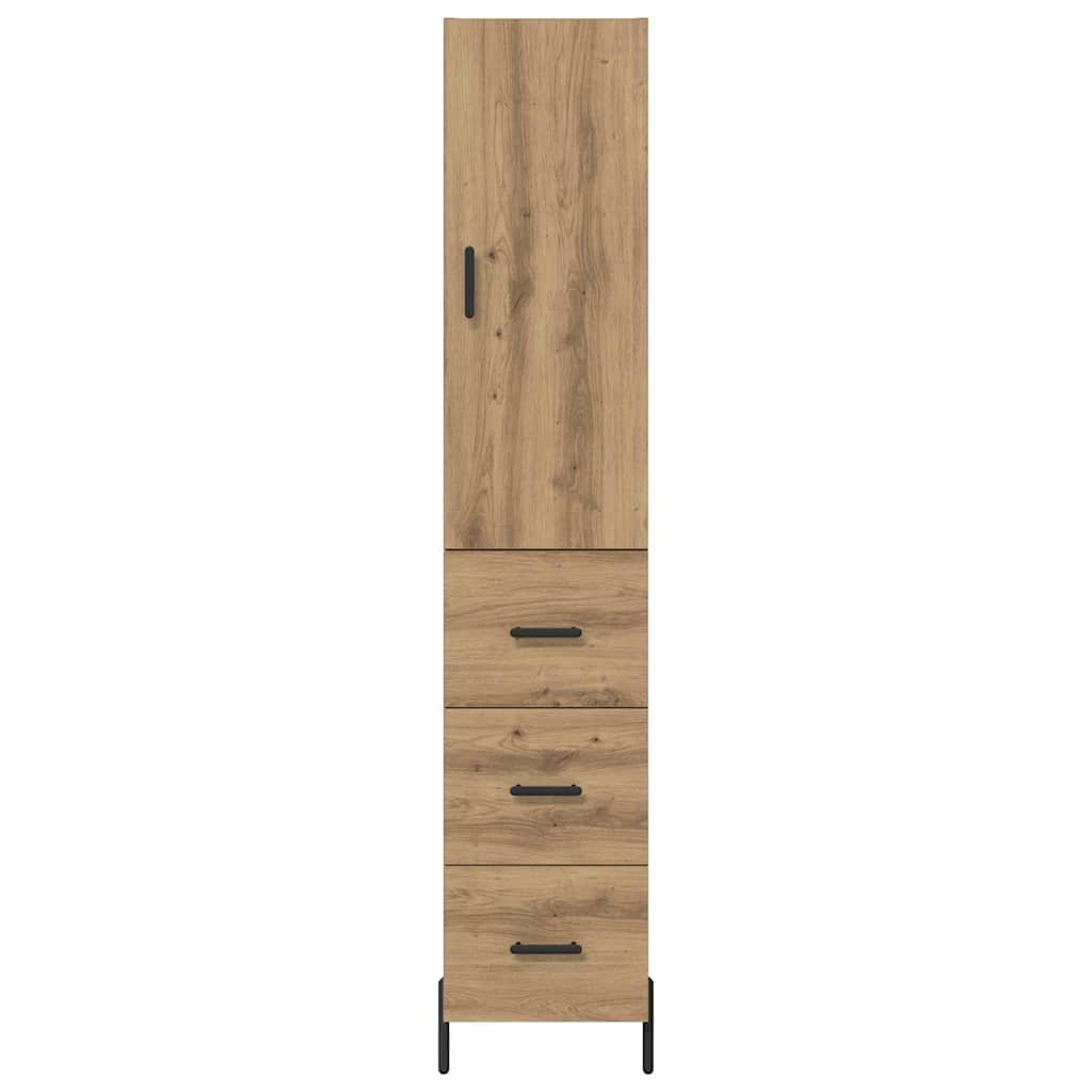 Highboard Artisan Oak 34.5 x 34 x 180 cm Engineered Wood