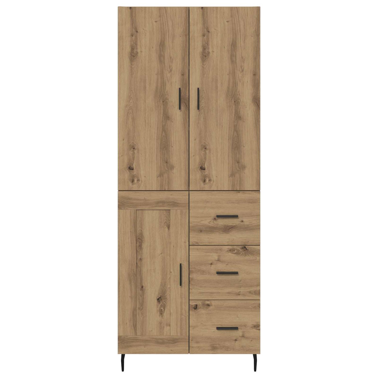 Highboard 2 pcs Artisan Oak 69.5 x 34 x 180 cm Engineered Wood