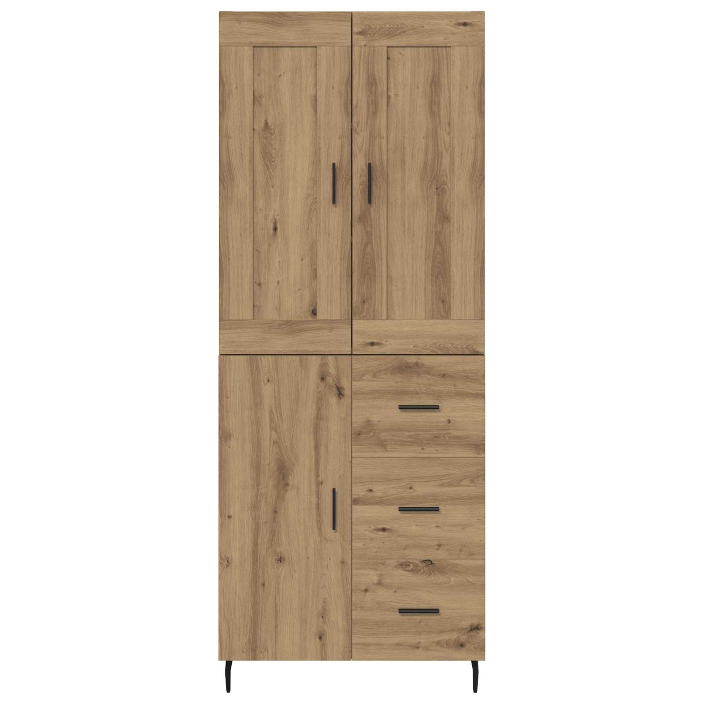 Highboard 2 pcs Artisan Oak 69.5 x 34 x 180 cm Engineered Wood