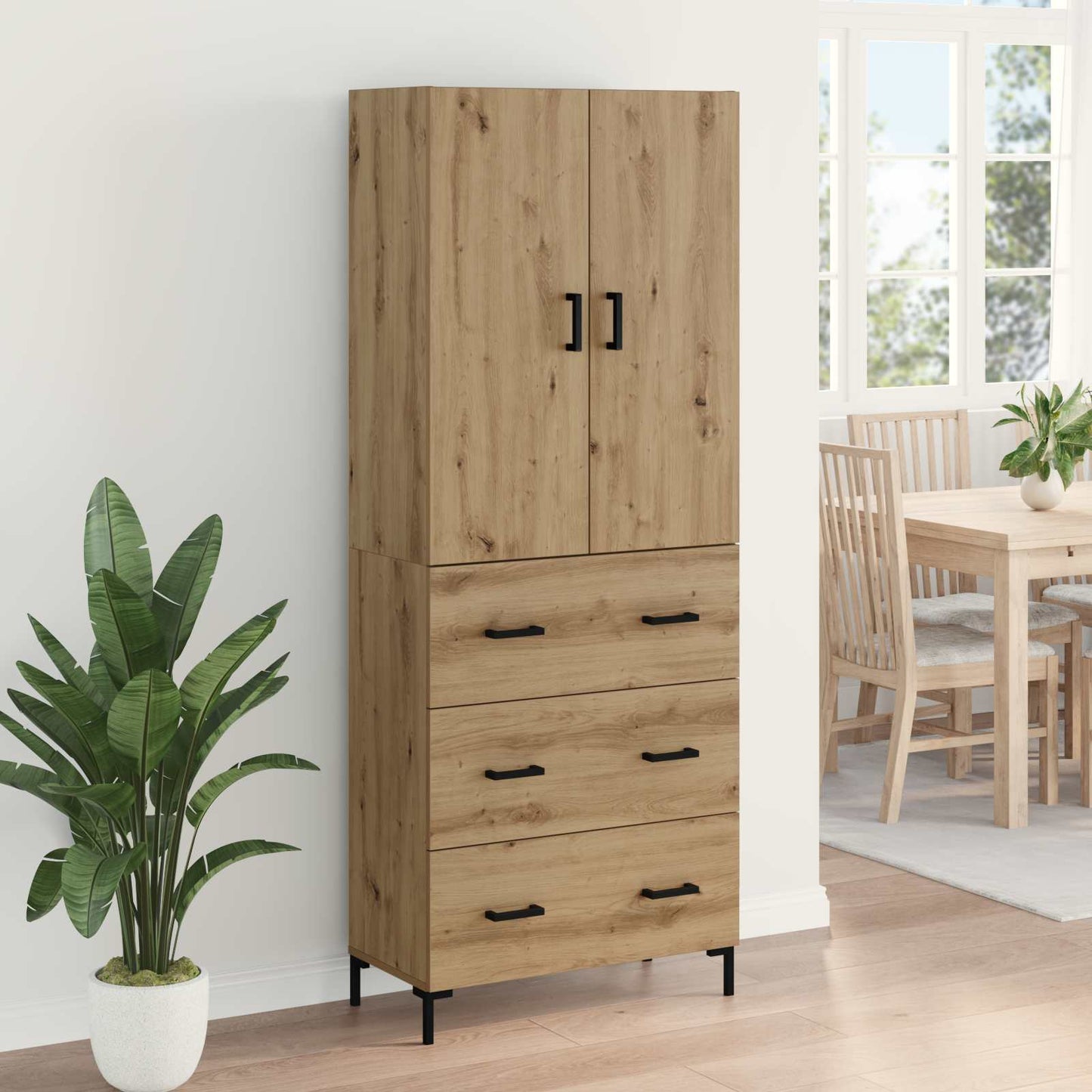 Highboard Artisan Oak 69.5 x 34 x 180 cm Engineered Wood