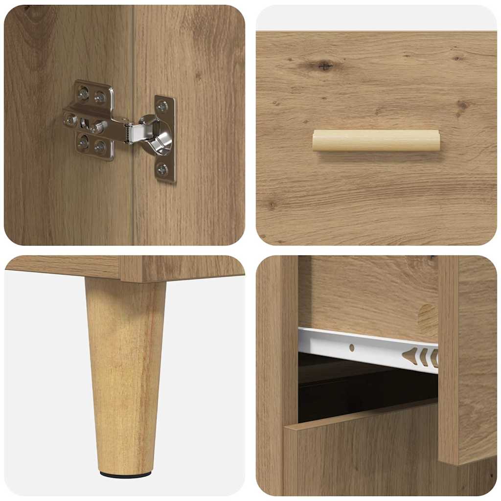 Highboard Artisan Oak 69.5 x 34 x 180 cm Engineered Wood