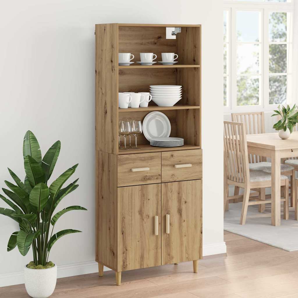 Highboard Artisan Oak 69.5 x 34 x 180 cm Engineered Wood