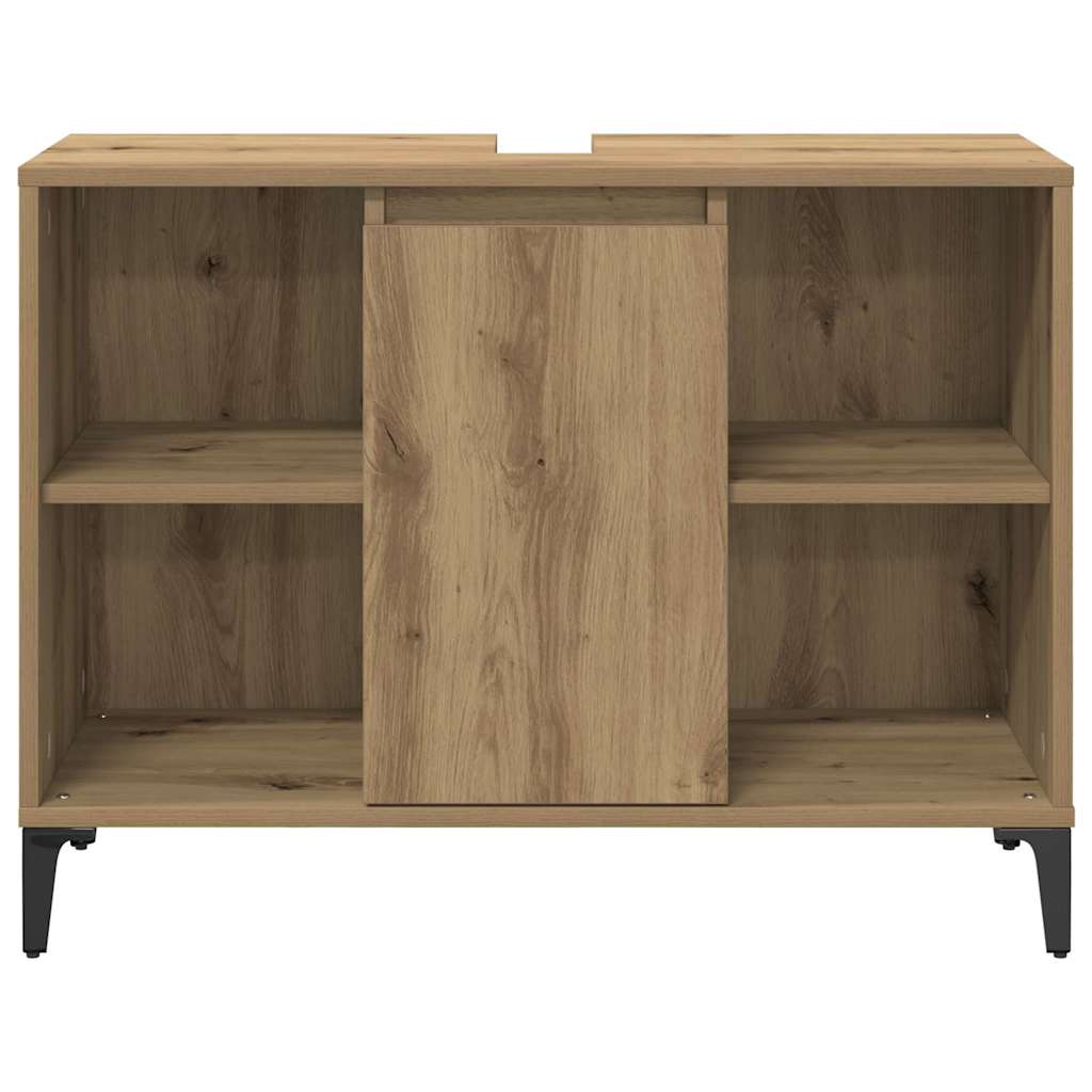 Bathroom Furniture Set 3 pcs Artisan Oak Engineered wood