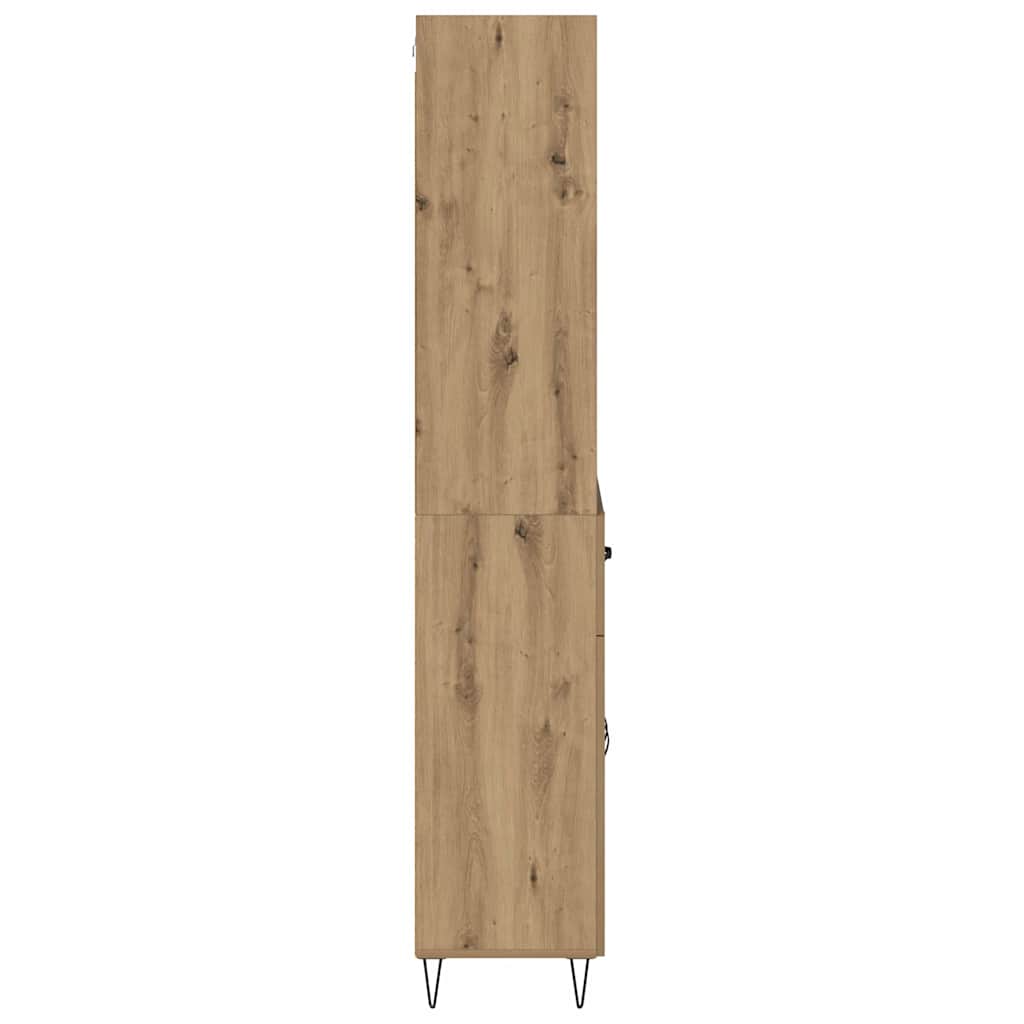 Highboard 2 pcs Artisan Oak 69.5 x 34 x 180 cm Engineered Wood