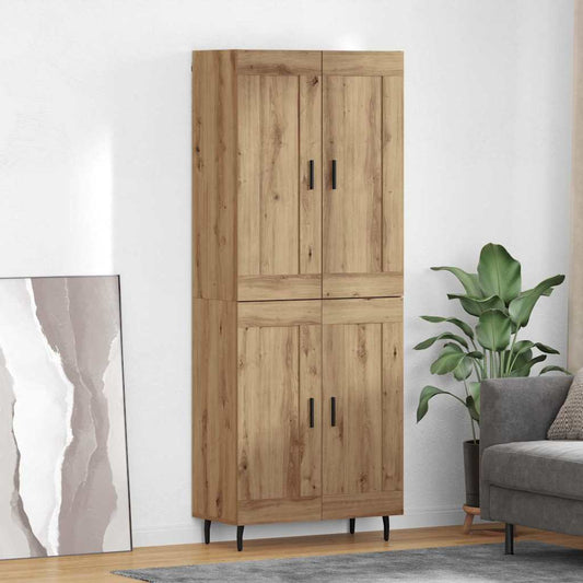 Highboard 2 pcs Artisan Oak 69.5 x 34 x 180 cm Engineered Wood