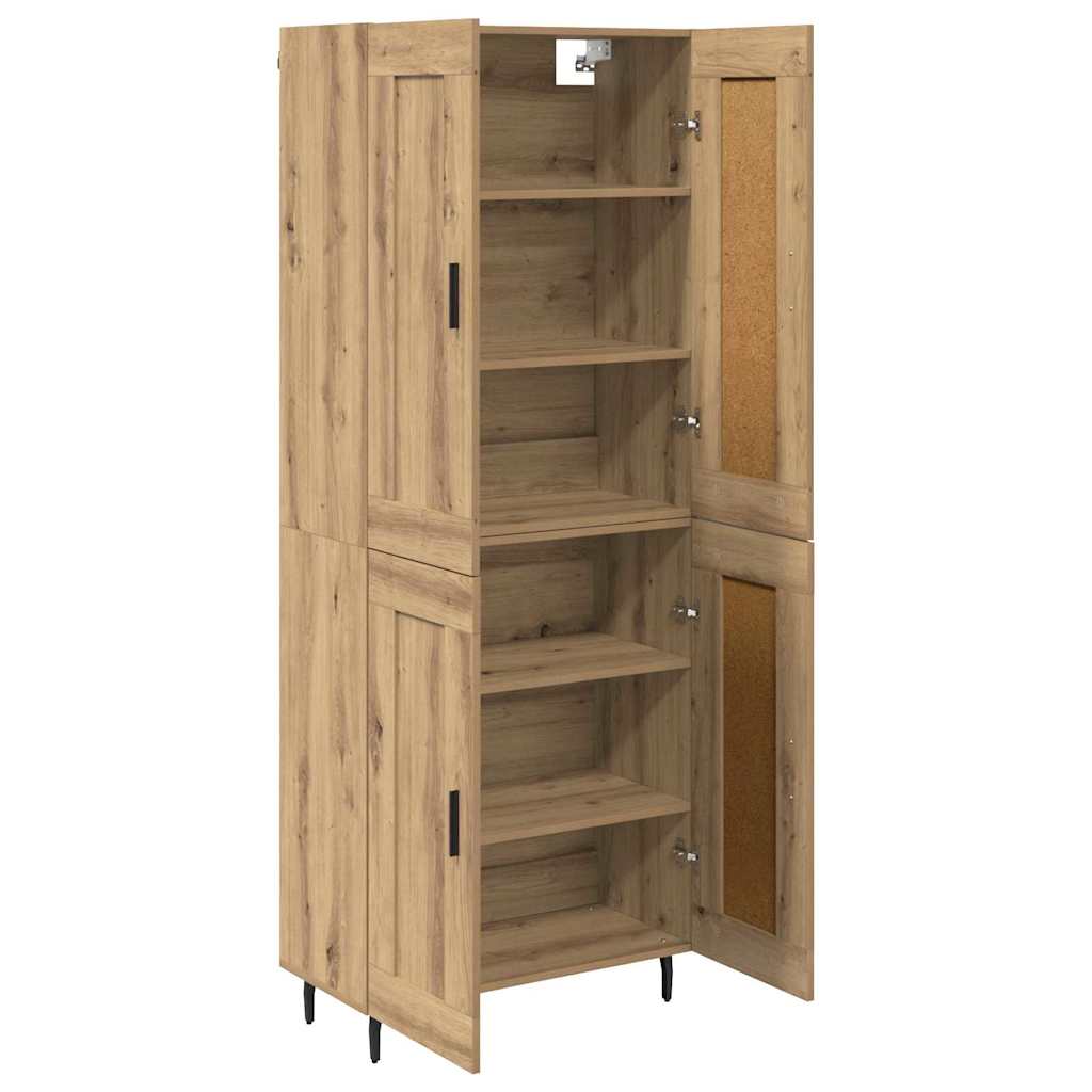 Highboard 2 pcs Artisan Oak 69.5 x 34 x 180 cm Engineered Wood