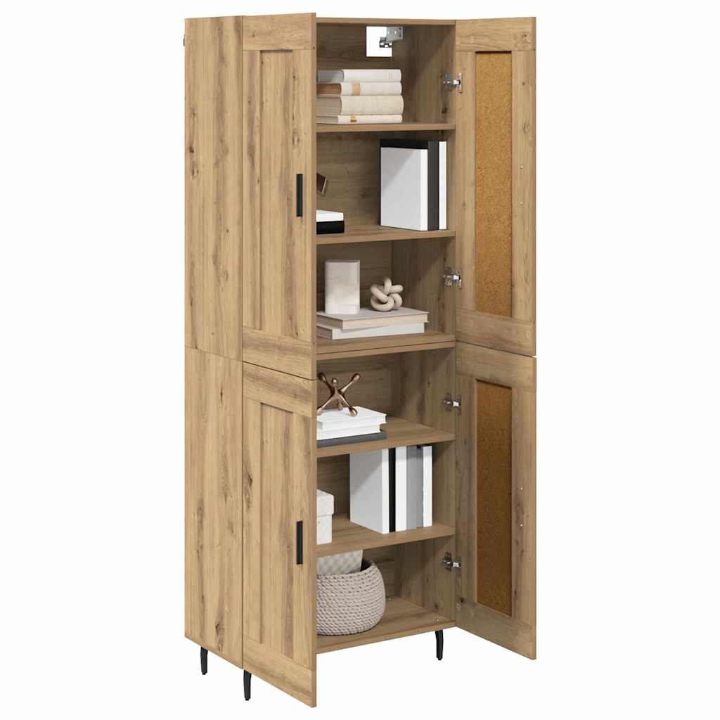 Highboard 2 pcs Artisan Oak 69.5 x 34 x 180 cm Engineered Wood