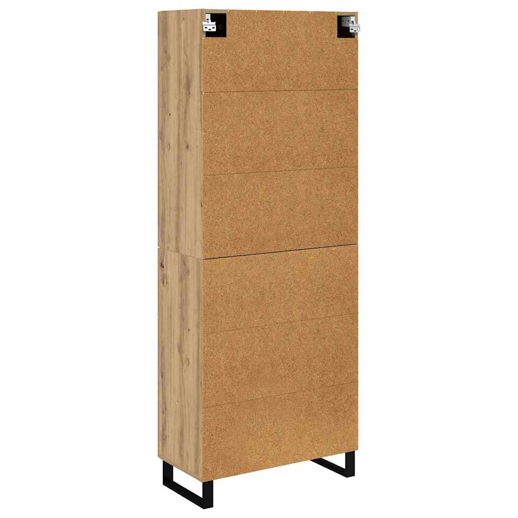 Highboard 2 pcs Artisan Oak 69.5 x 34 x 180 cm Engineered Wood