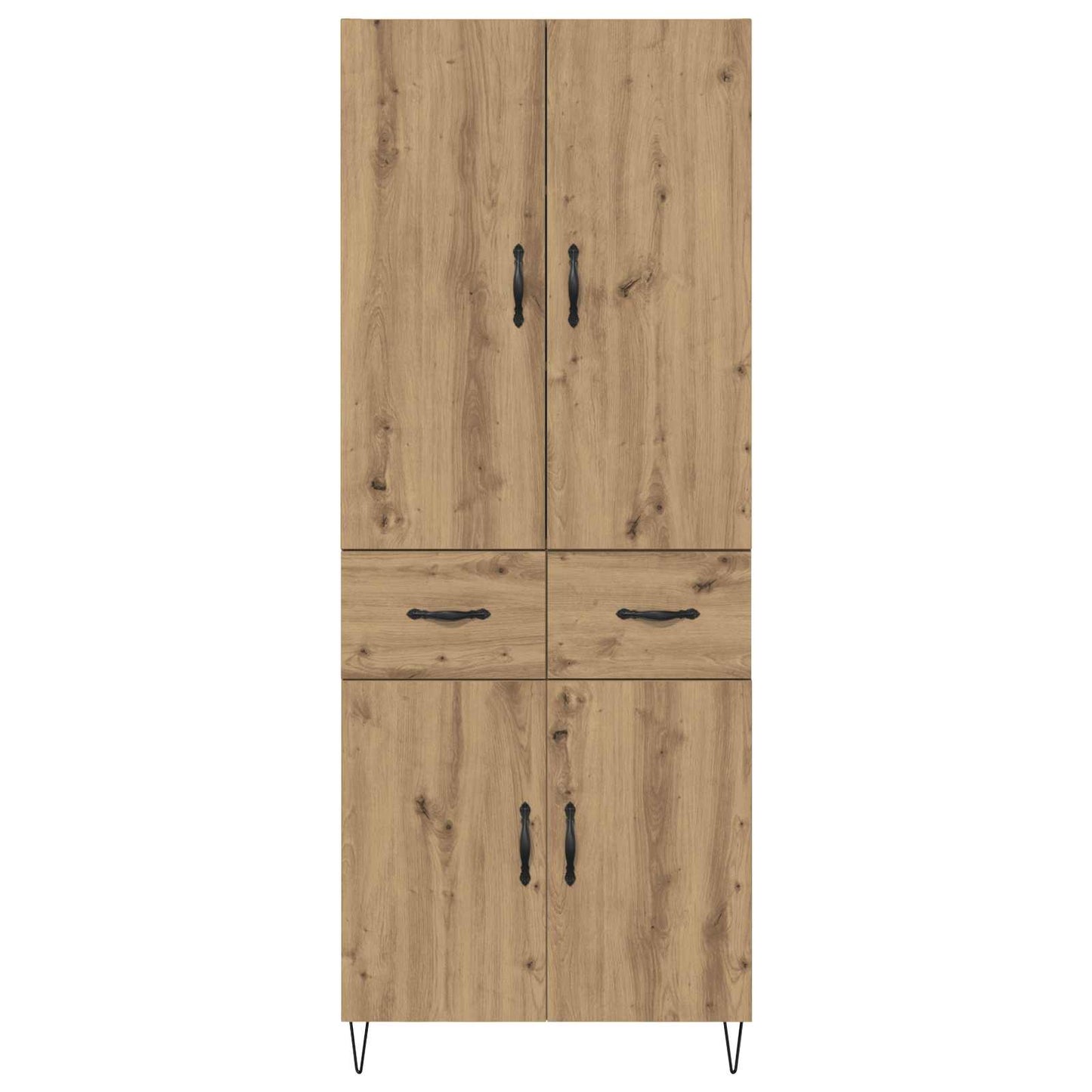Highboard 2 pcs Artisan Oak 69.5 x 34 x 180 cm Engineered Wood
