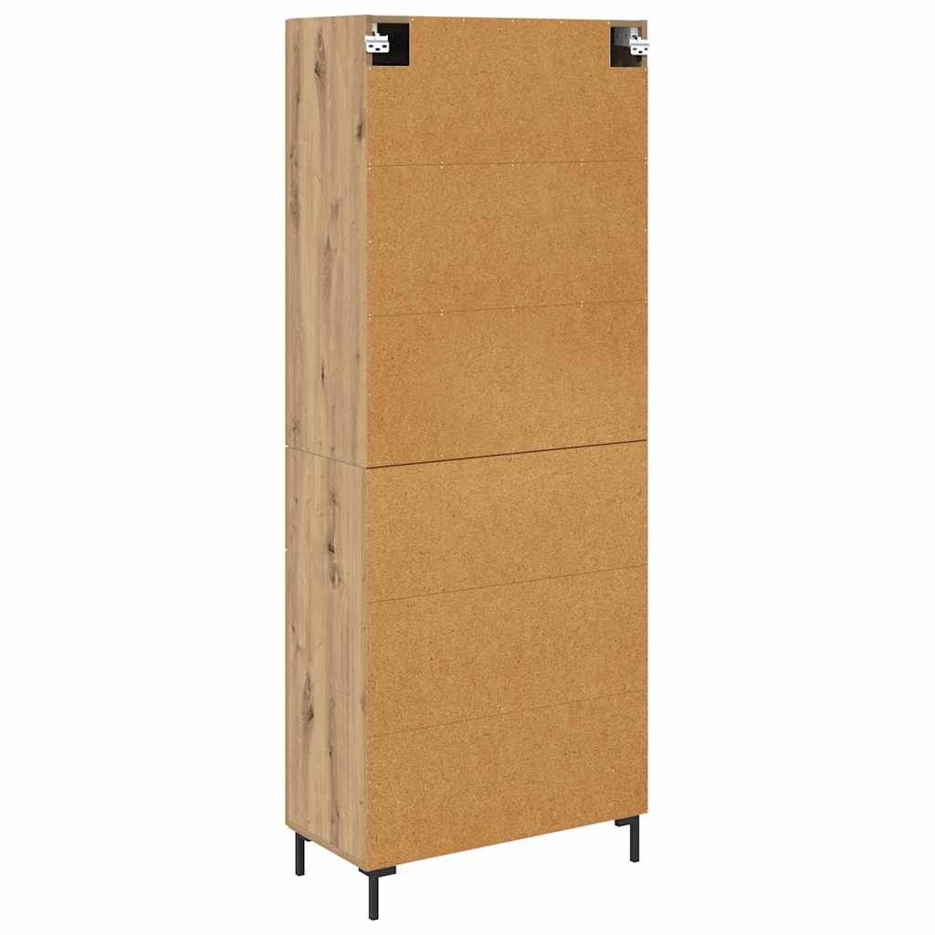 Highboard 2 pcs Artisan Oak 69.5 x 34 x 180 cm Engineered Wood