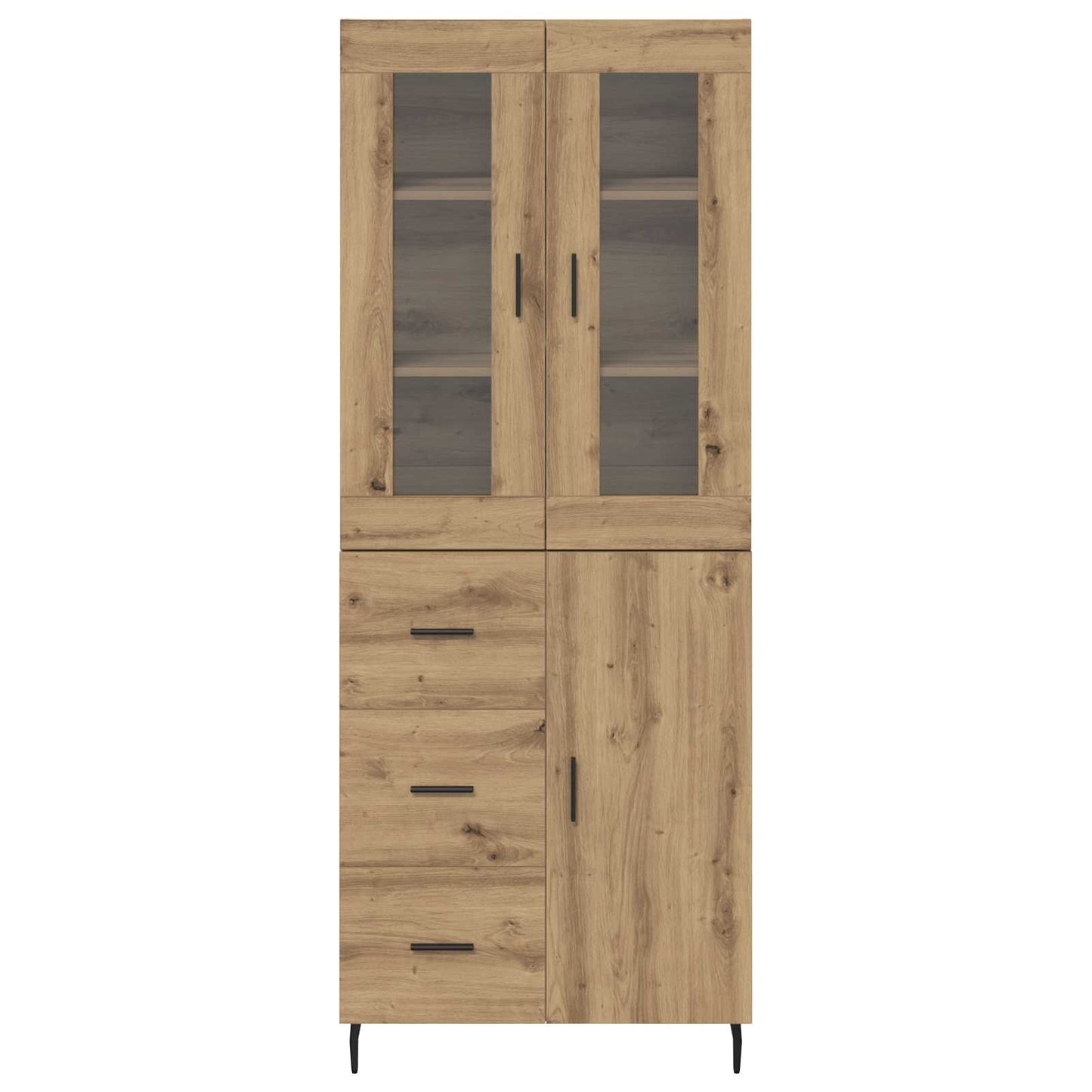 Highboard 2 pcs Artisan Oak 69.5 x 34 x 180 cm Engineered Wood