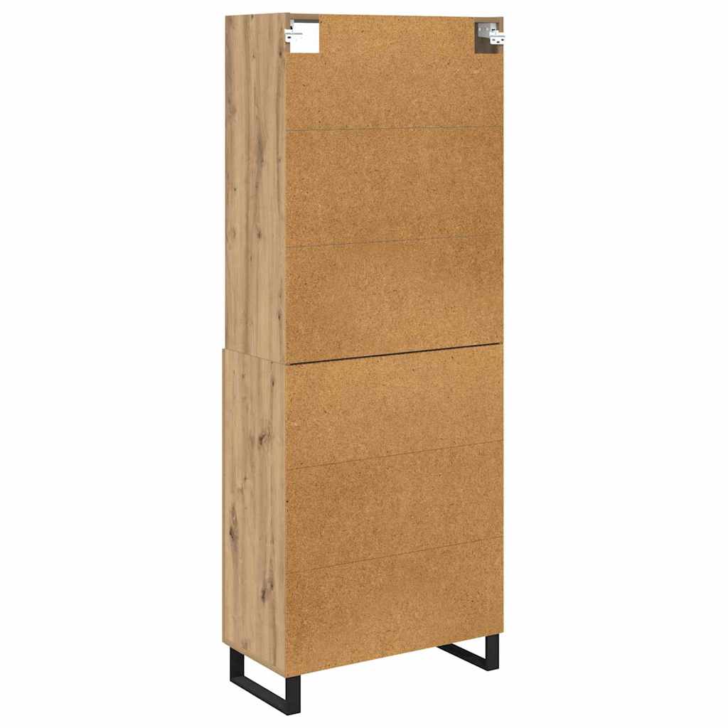 Highboard 2 pcs Artisan Oak 69.5 x 34 x 180 cm Engineered Wood