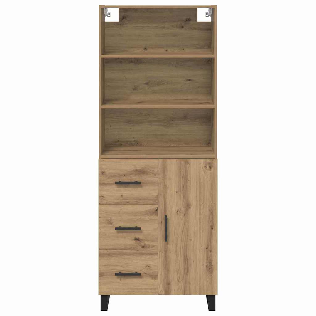Highboard 2 pcs Artisan Oak 69.5 x 34 x 180 cm Engineered Wood