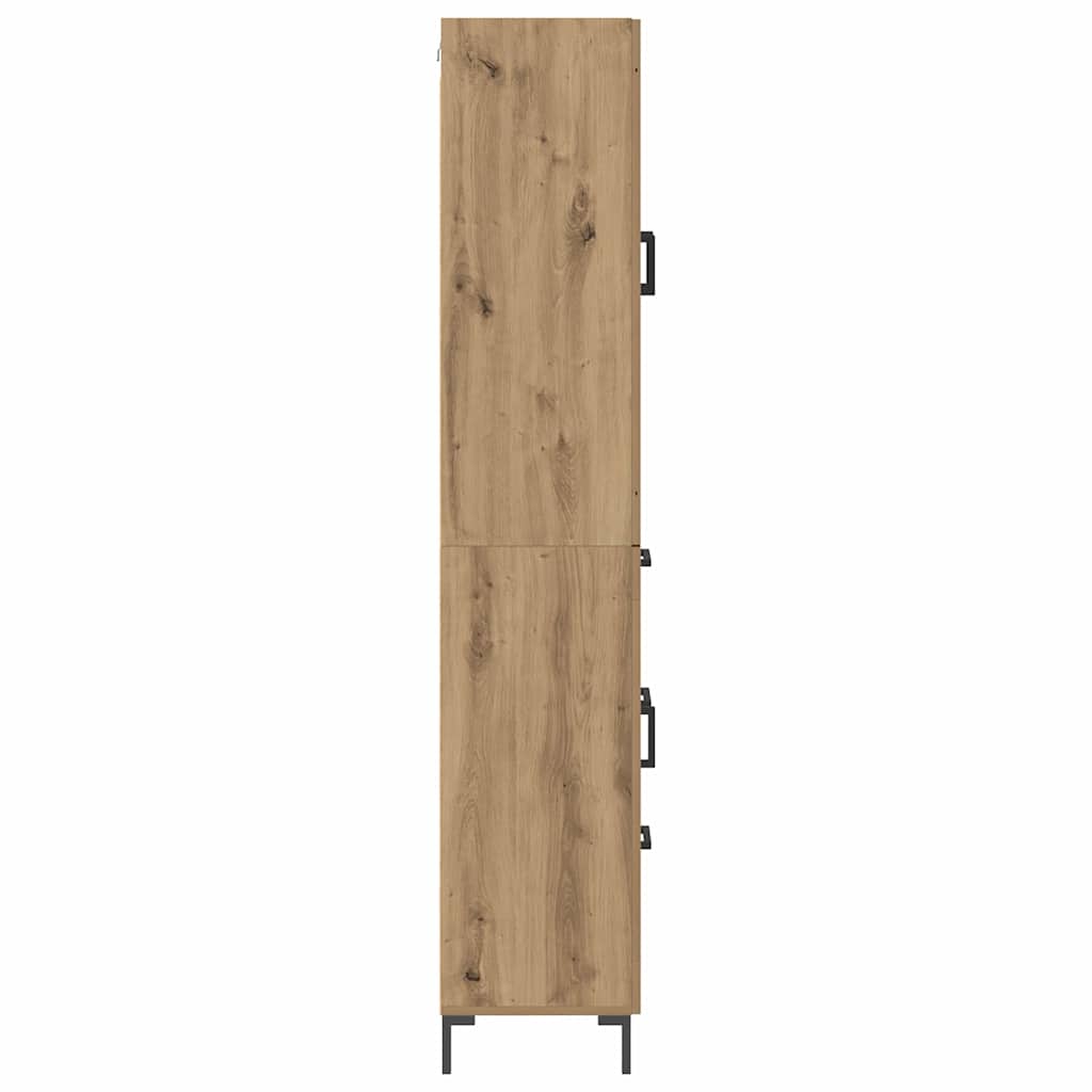 Highboard 2 pcs Artisan Oak 69.5 x 34 x 180 cm Engineered Wood