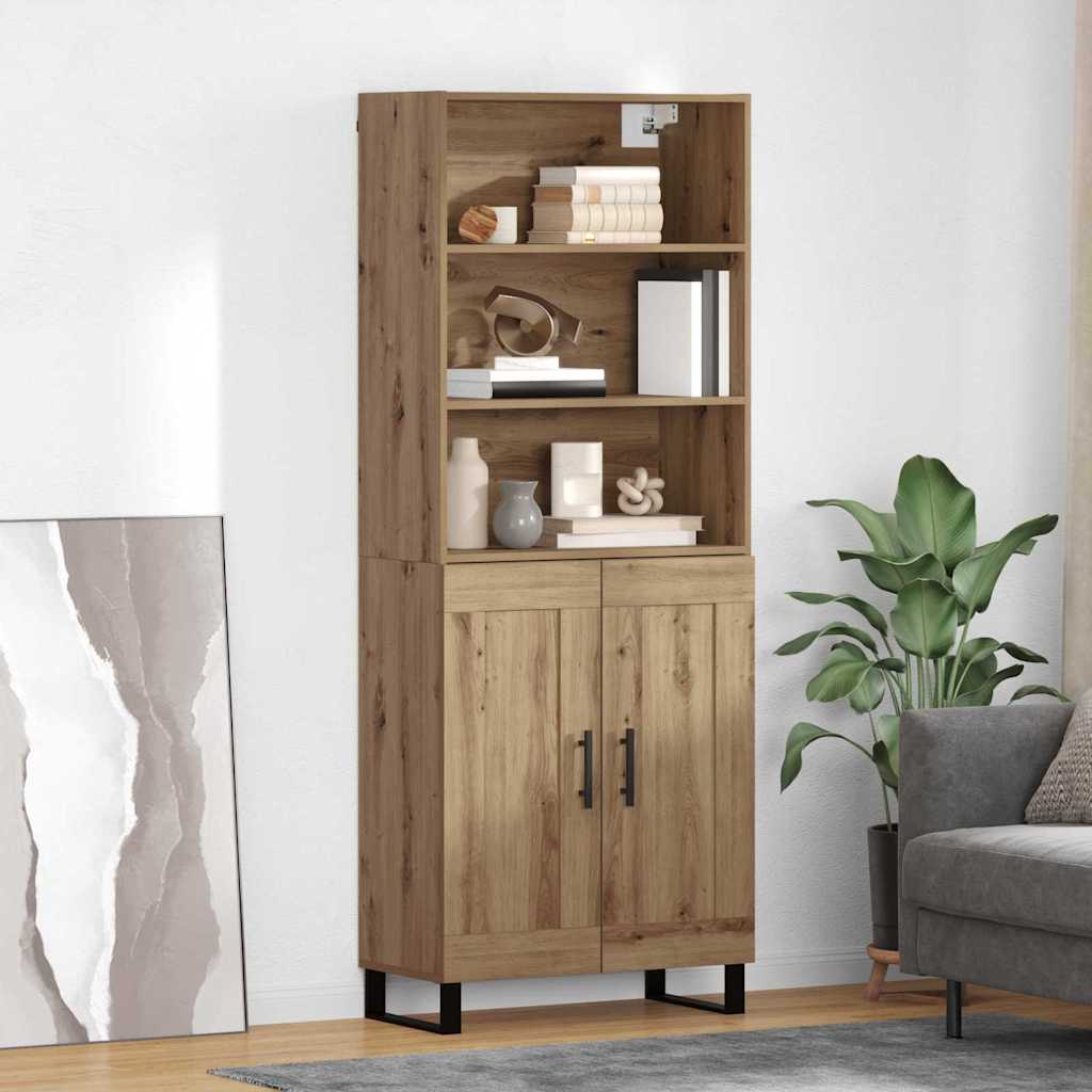 Highboard 2 pcs Artisan Oak 69.5 x 34 x 180 cm