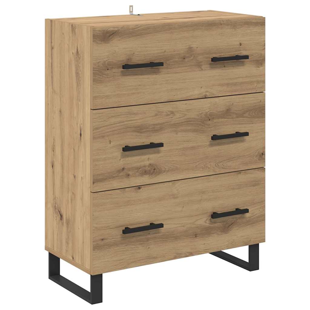 Highboard 2 pcs Artisan Oak 69.5 x 34 x 180 cm Engineered Wood