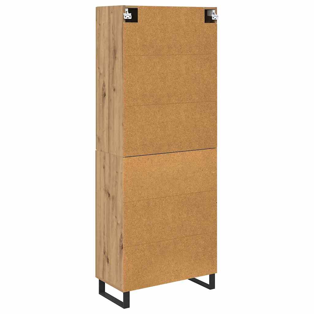Highboard 2 pcs Artisan Oak 69.5 x 34 x 180 cm Engineered Wood