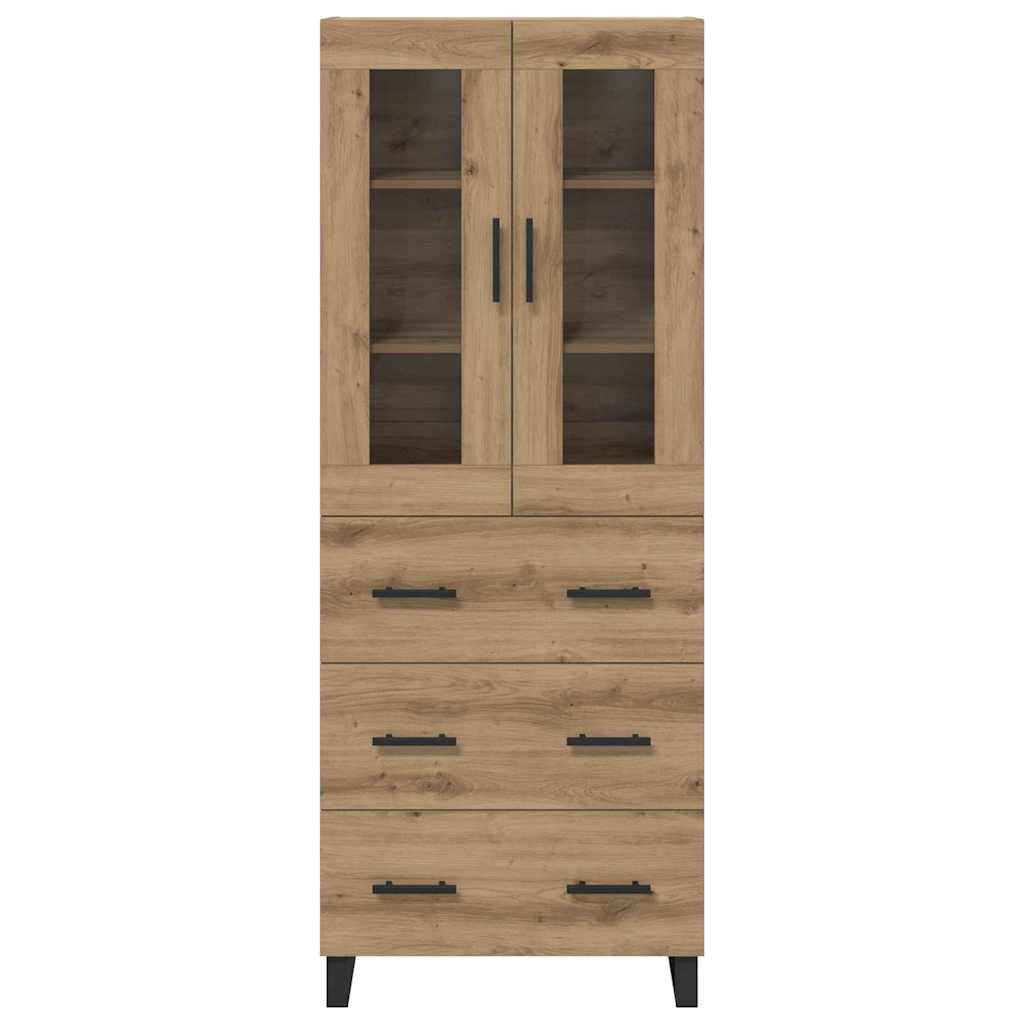 Highboard 2 pcs Artisan Oak 69.5 x 34 x 180 cm Engineered Wood