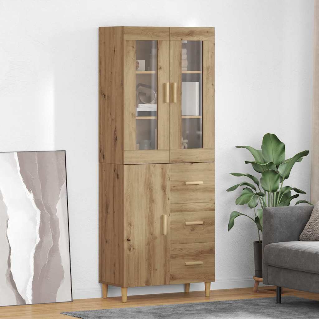 Highboard Artisan Oak 34.5 x 34 x 180 cm Engineered Wood