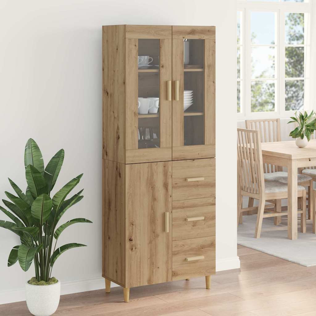 Highboard Artisan Oak 34.5 x 34 x 180 cm Engineered Wood
