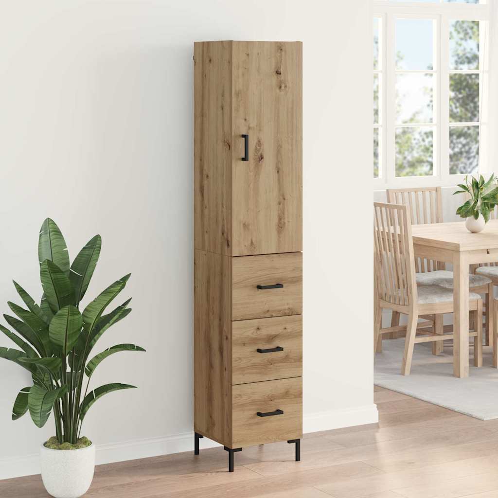 Highboard Artisan Oak 34.5 x 34 x 180 cm Engineered Wood