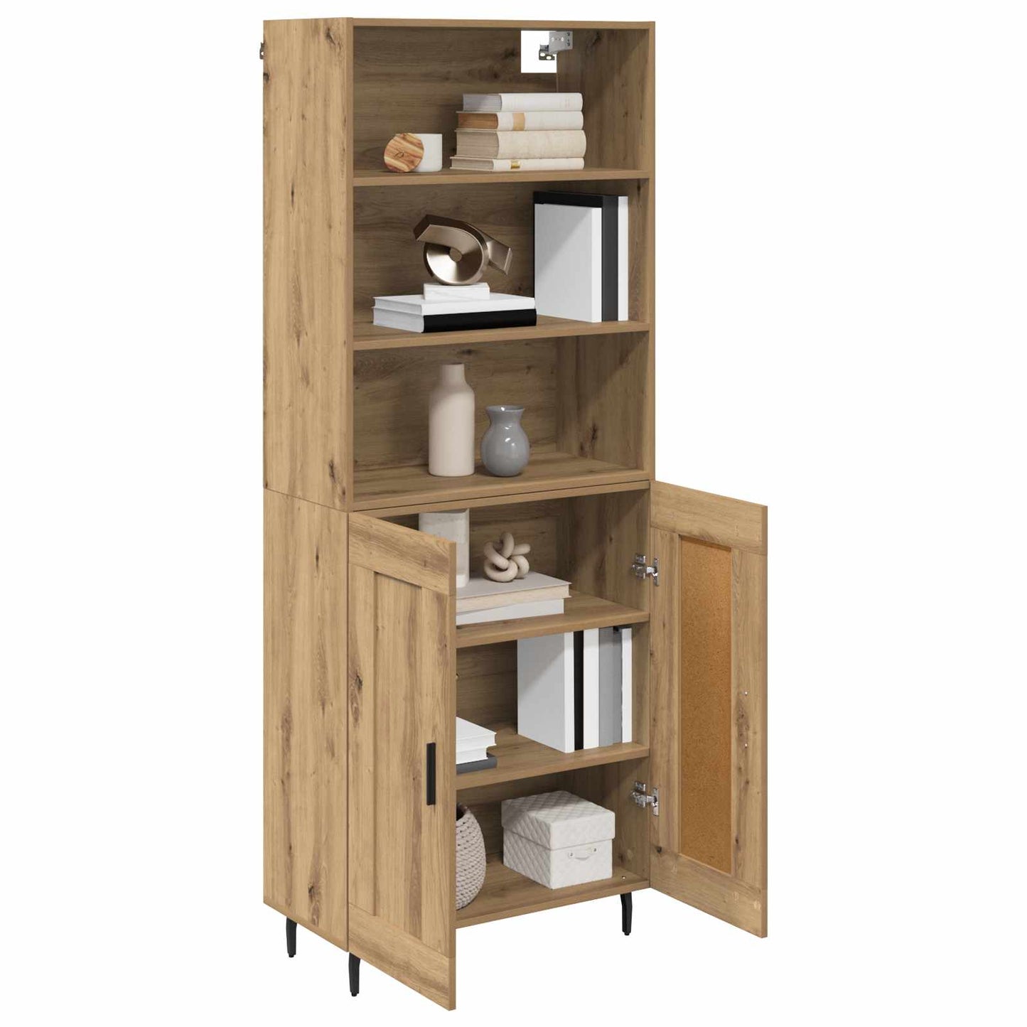 Highboard 2 pcs Artisan Oak 69.5 x 32.5 x 180 cm