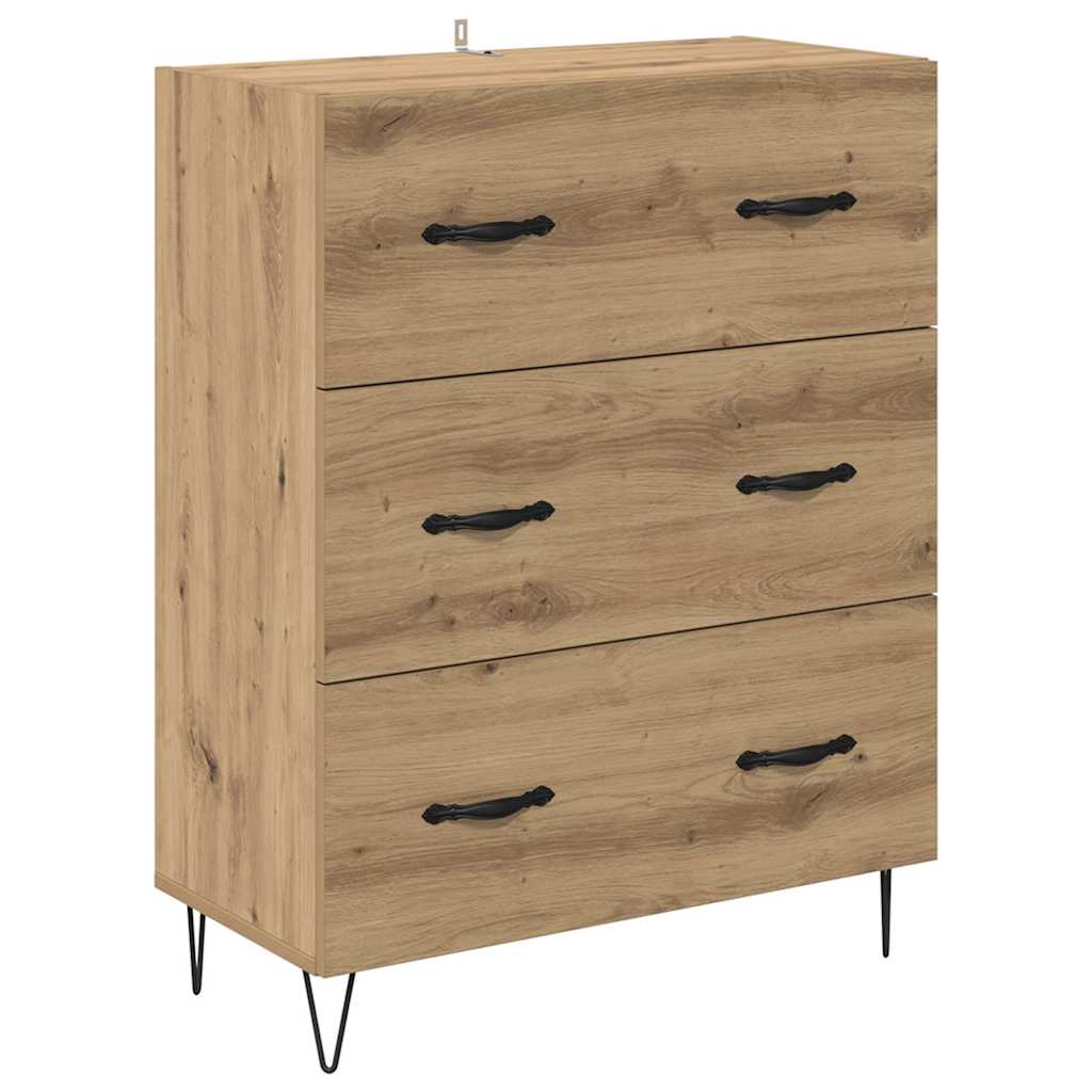 Highboard 2 pcs Artisan Oak 69.5 x 34 x 180 cm Engineered Wood