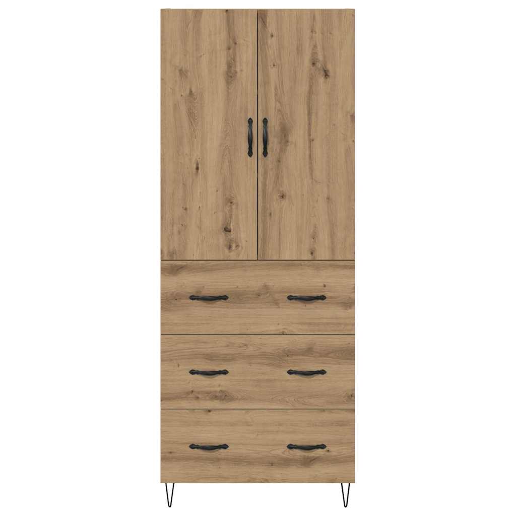 Highboard 2 pcs Artisan Oak 69.5 x 34 x 180 cm Engineered Wood