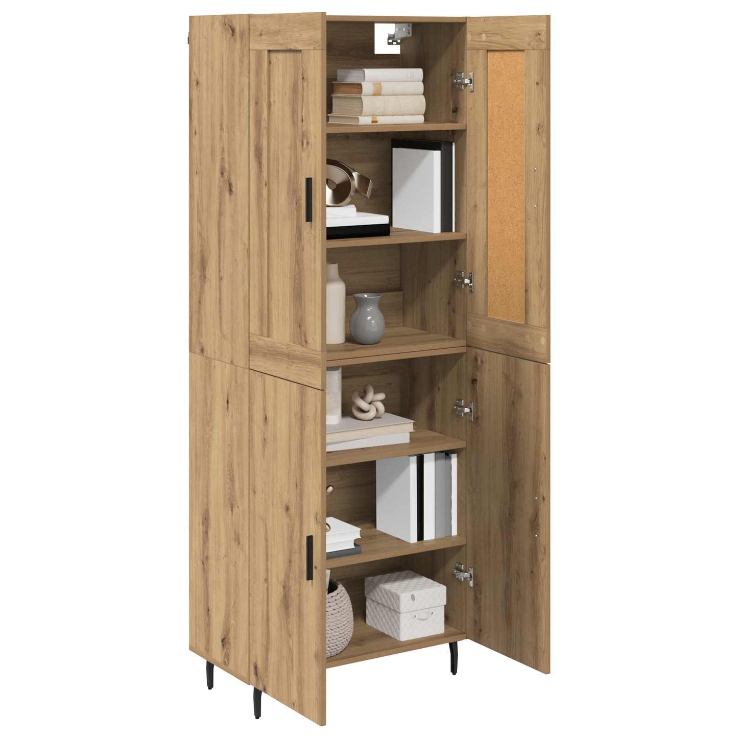 Highboard 2 pcs Artisan Oak 69.5 x 34 x 180 cm Engineered Wood