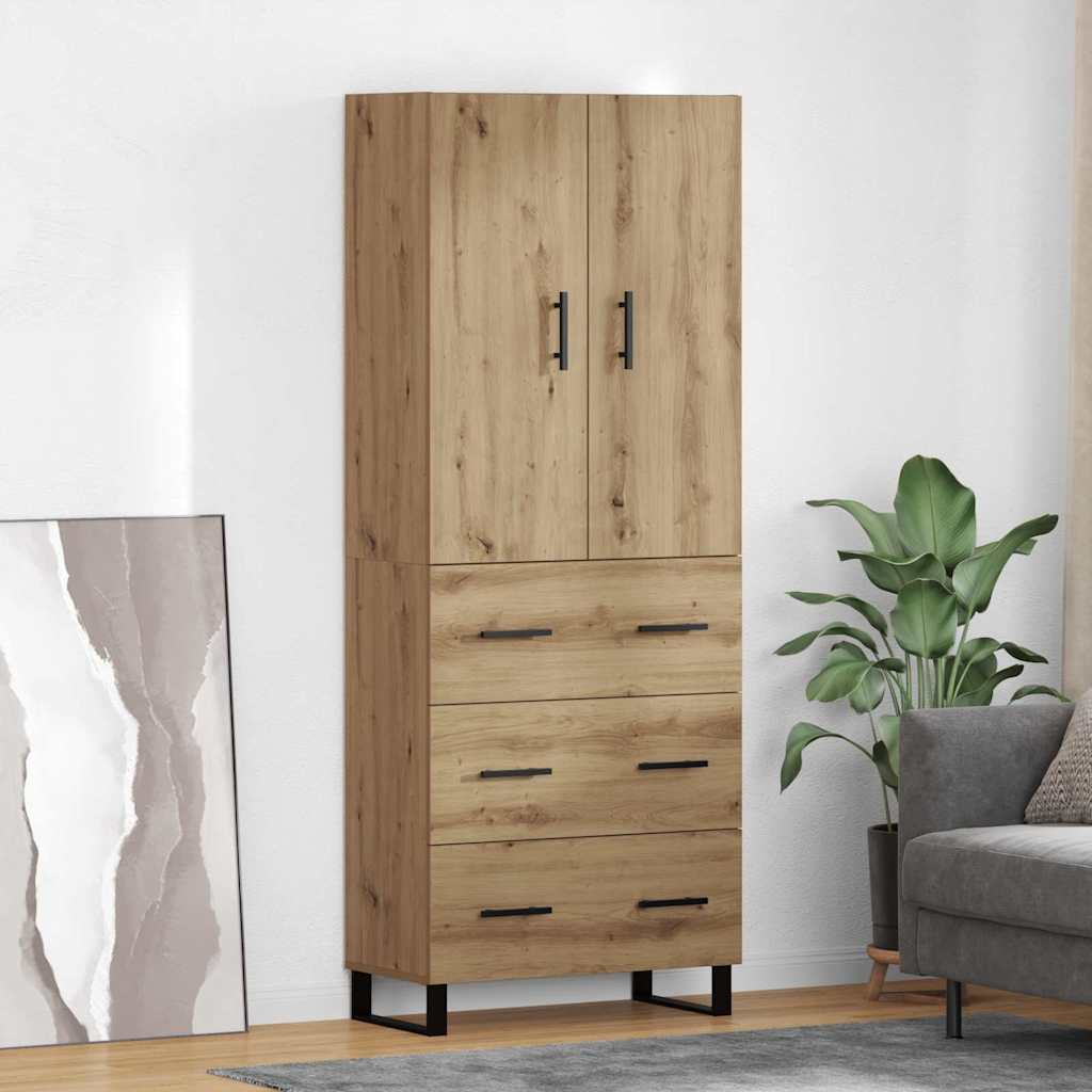 Highboard 2 pcs Artisan Oak 69.5 x 34 x 180 cm