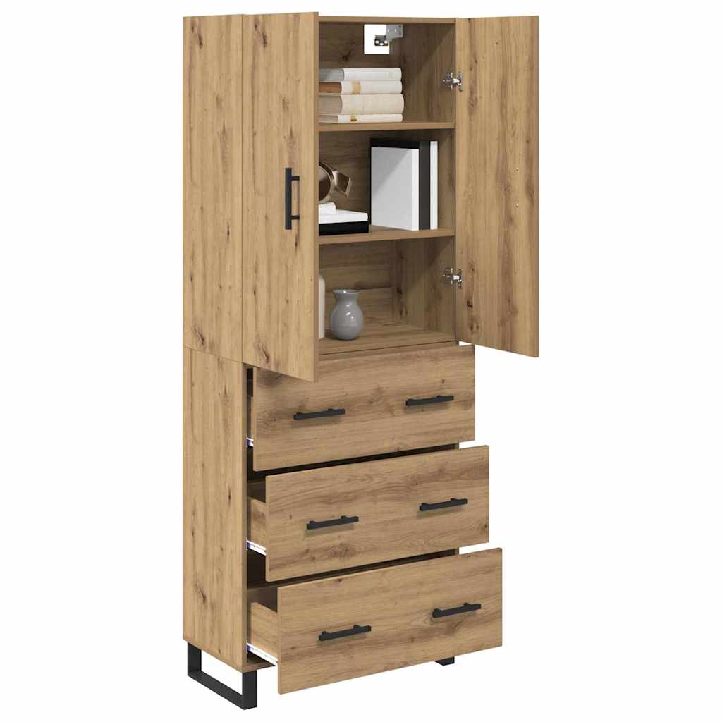 Highboard 2 pcs Artisan Oak 69.5 x 34 x 180 cm