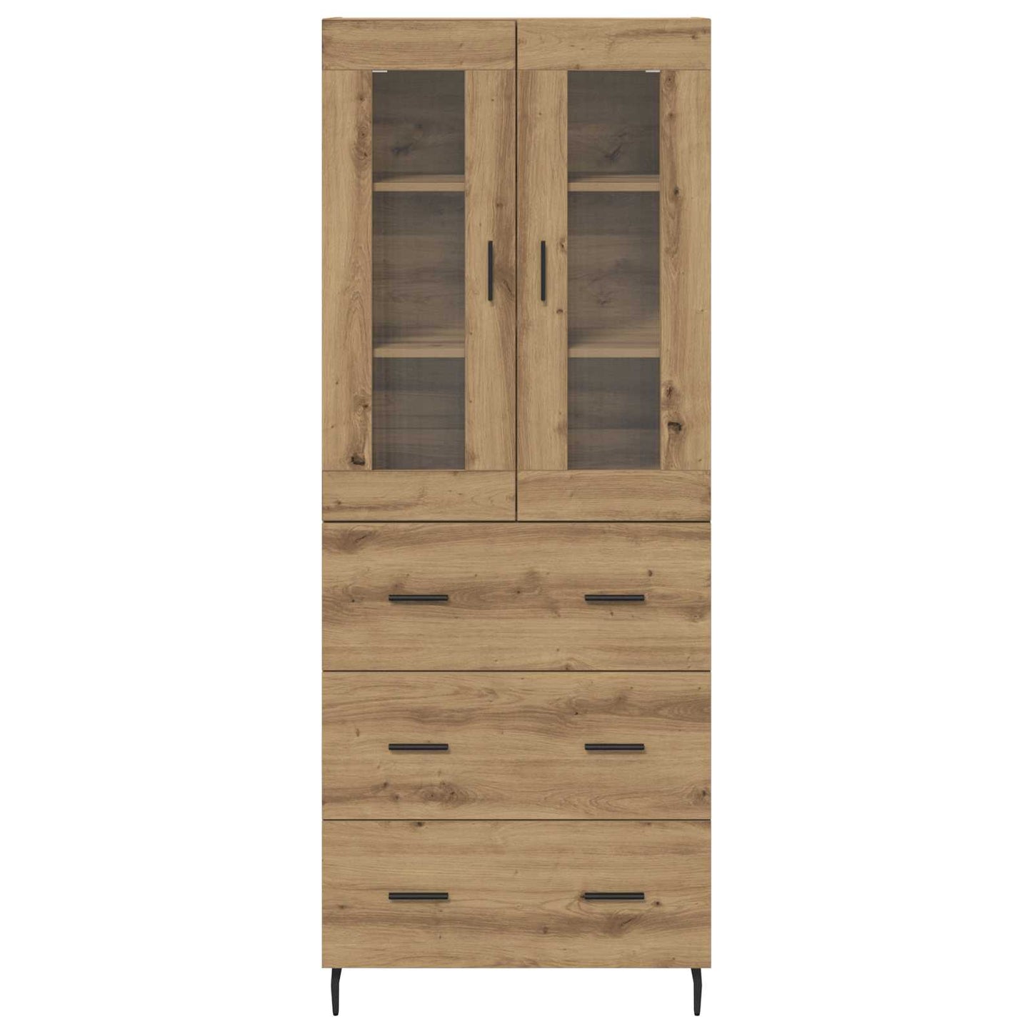 Highboard 2 pcs Artisan Oak 69.5 x 34 x 180 cm Engineered Wood