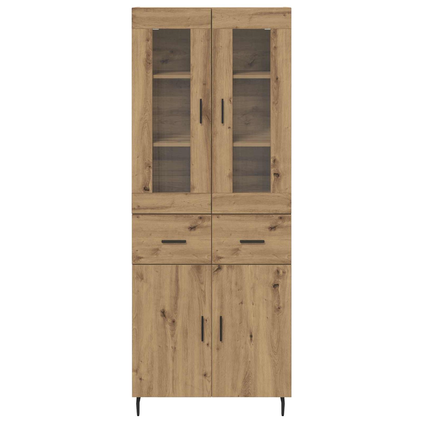 Highboard 2 pcs Artisan Oak 69.5 x 34 x 180 cm Engineered Wood