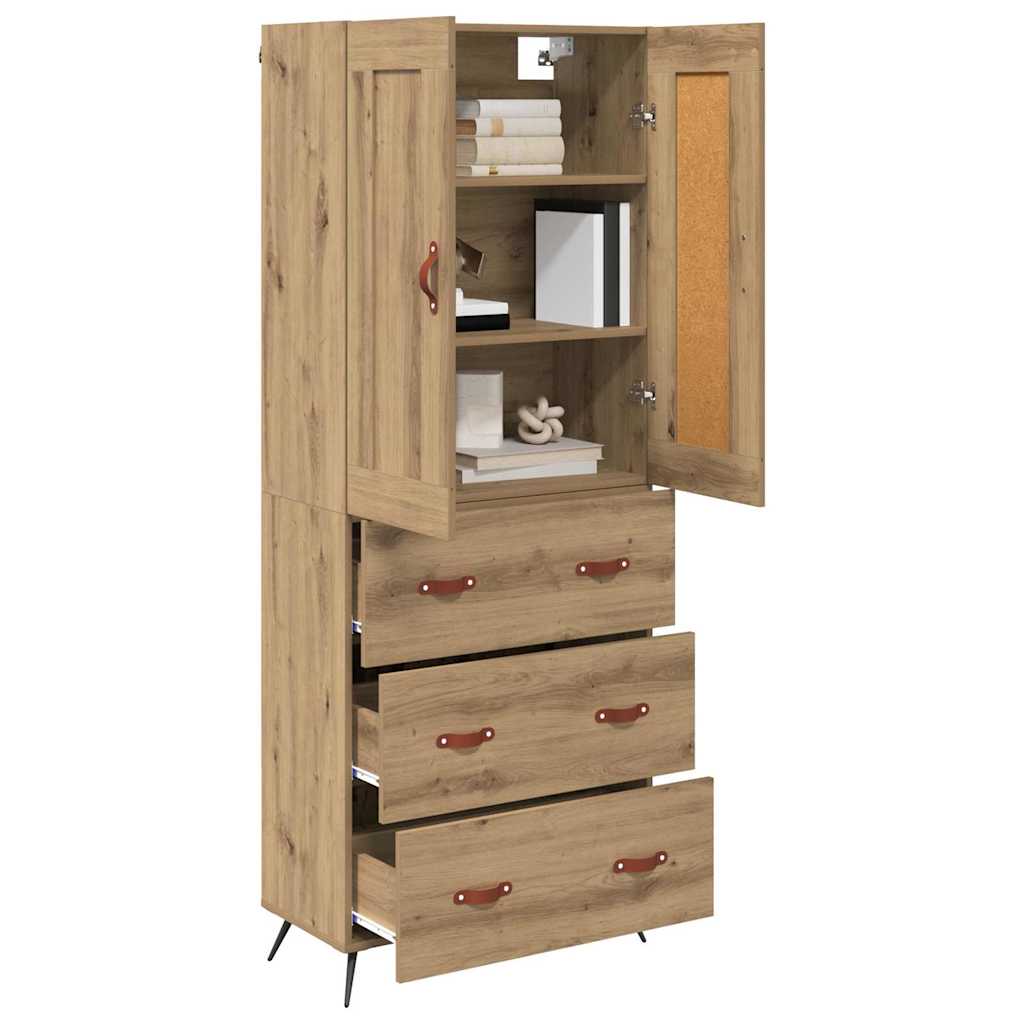 Highboard Artisan Oak 69.5 x 34 x 180 cm Engineered Wood