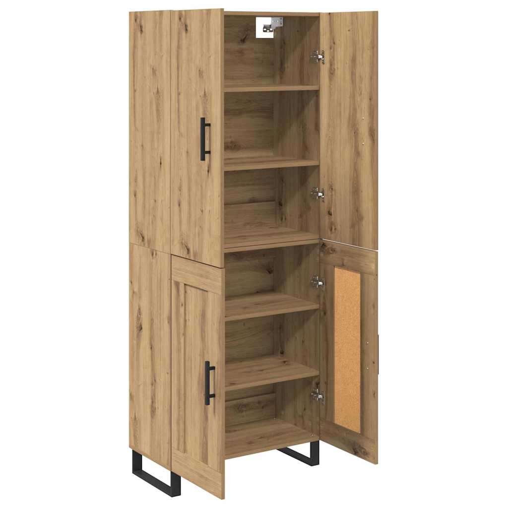 Highboard 2 pcs Artisan Oak 69.5 x 34 x 180 cm