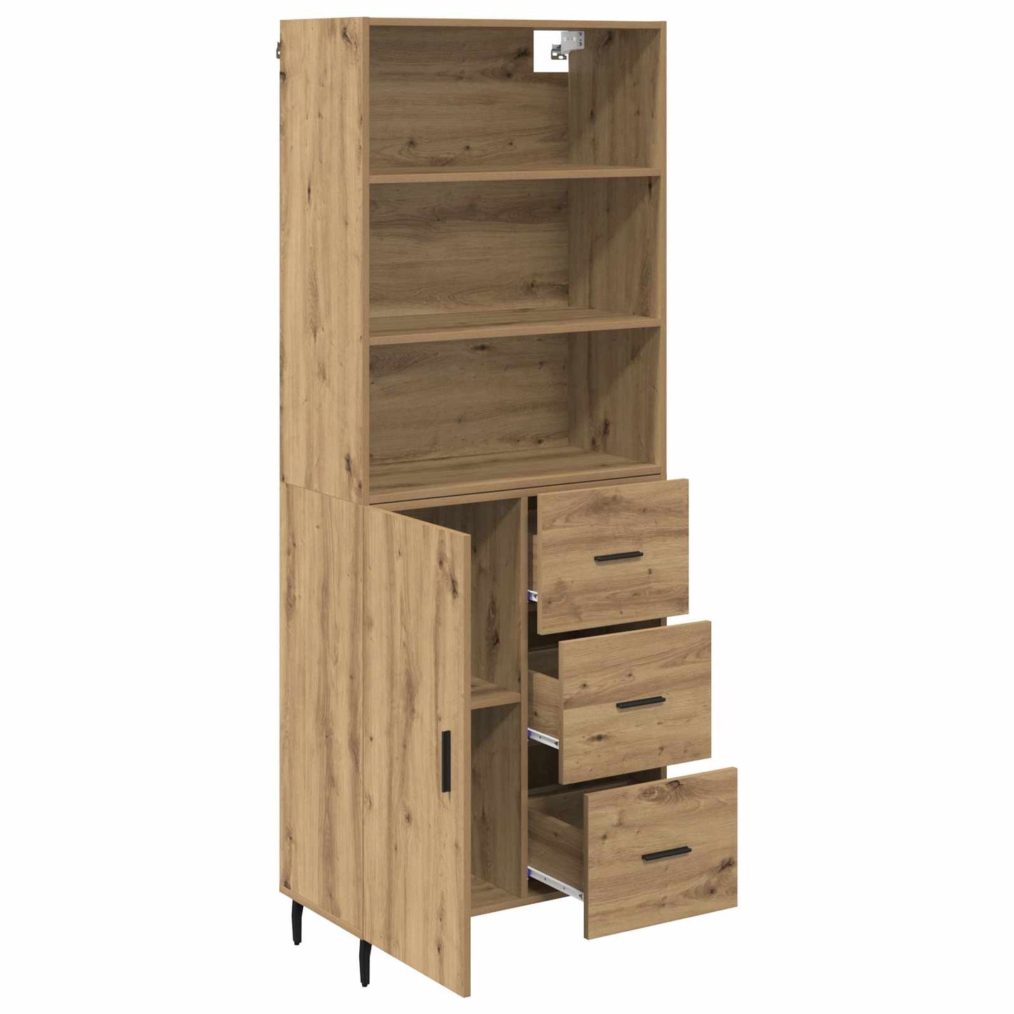 Highboard 2 pcs Artisan Oak 69.5 x 32.5 x 180 cm