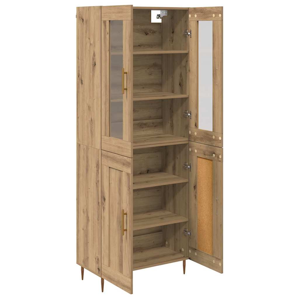 Highboard 2 pcs Artisan Oak 69.5 x 34 x 180 cm Engineered Wood