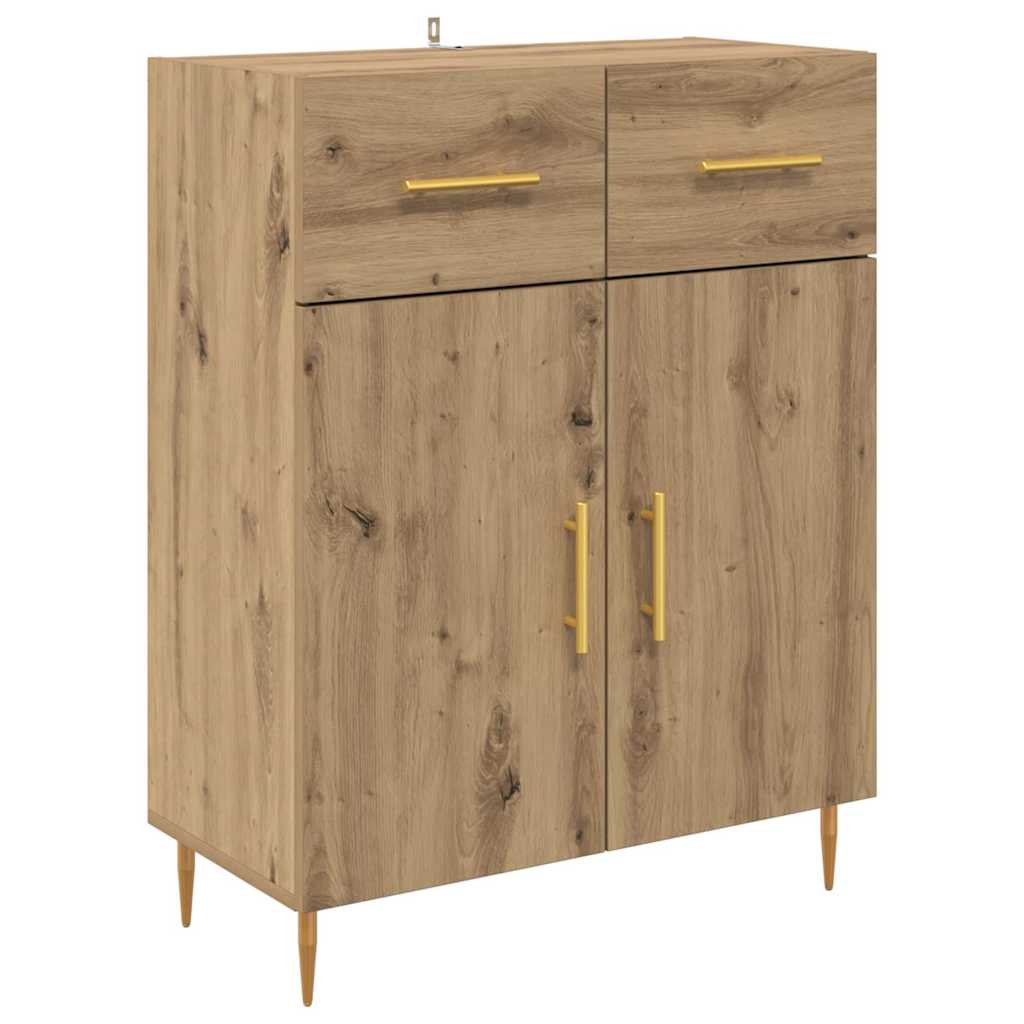 Highboard 2 pcs Artisan Oak 69.5 x 34 x 180 cm Engineered Wood