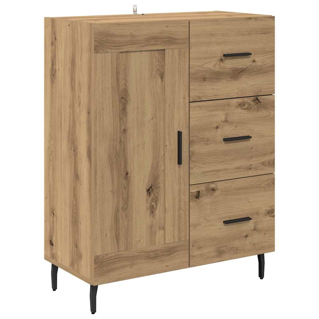 Highboard 2 pcs Artisan Oak 69.5 x 34 x 180 cm Engineered Wood