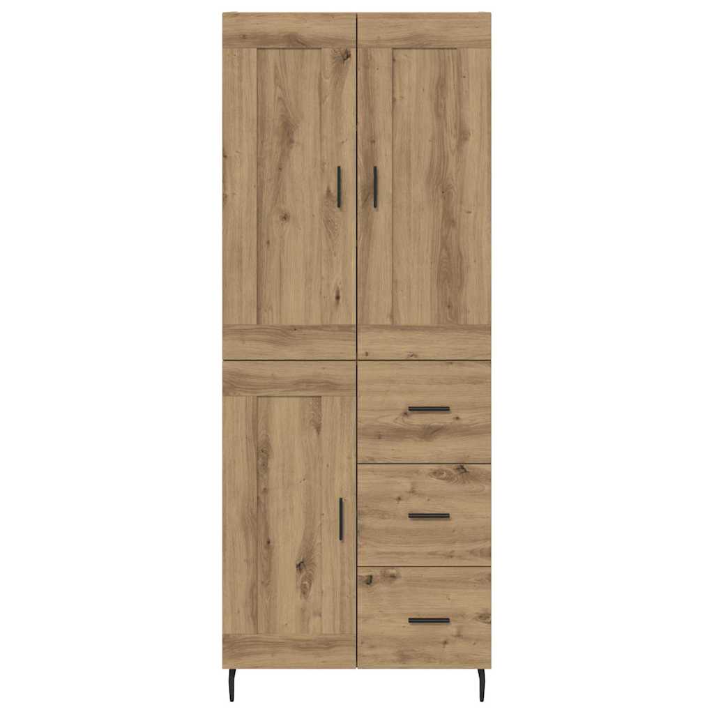 Highboard 2 pcs Artisan Oak 69.5 x 34 x 180 cm Engineered Wood
