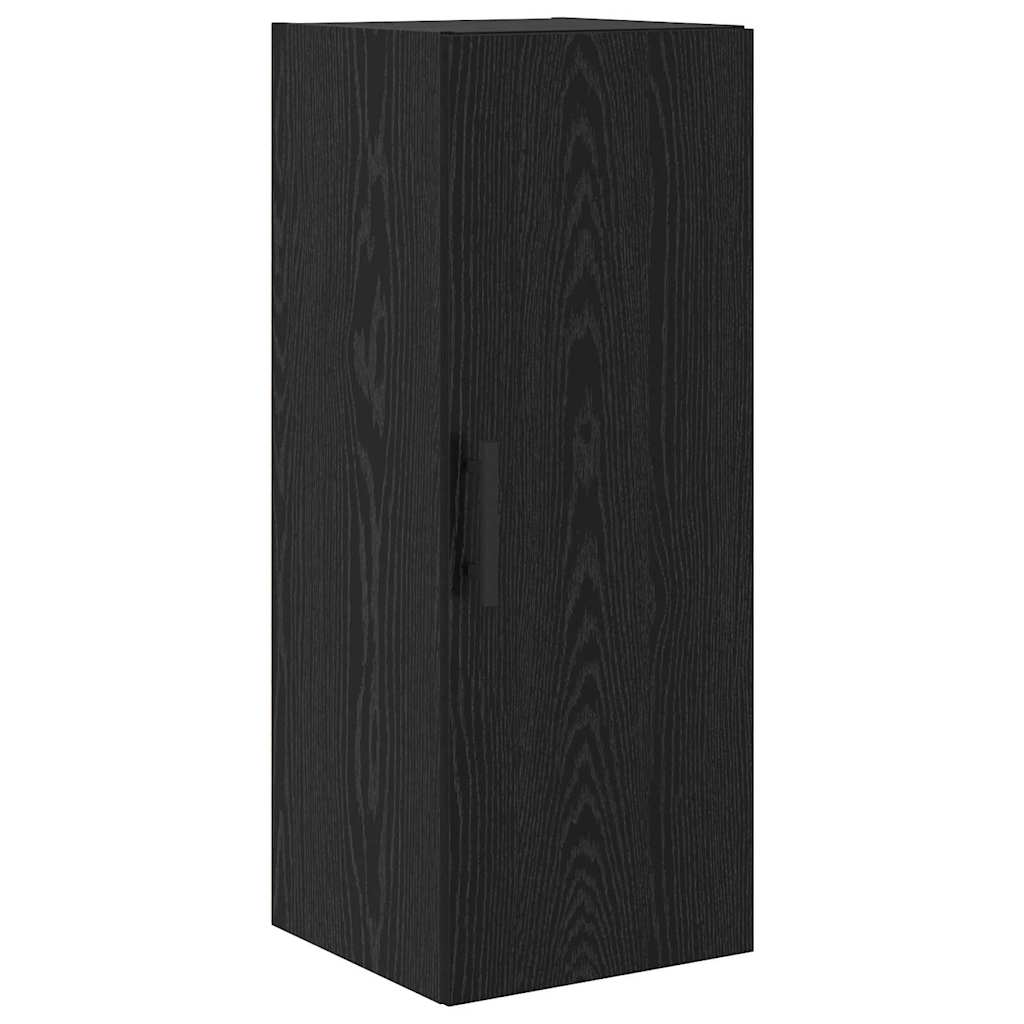 Highboard Black Oak 34.5 x 34 x 180 cm Engineered Wood