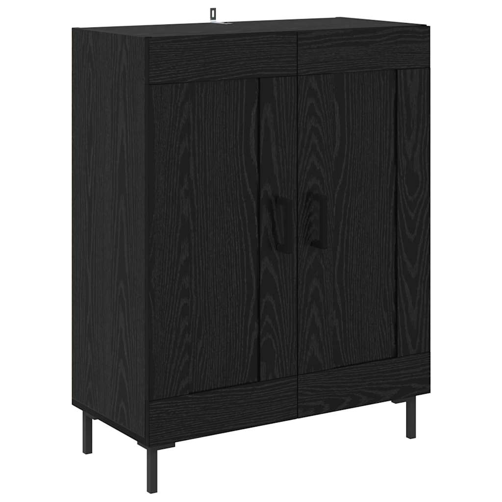 Highboard Black Oak 69.5 x 34 x 180 cm Engineered Wood