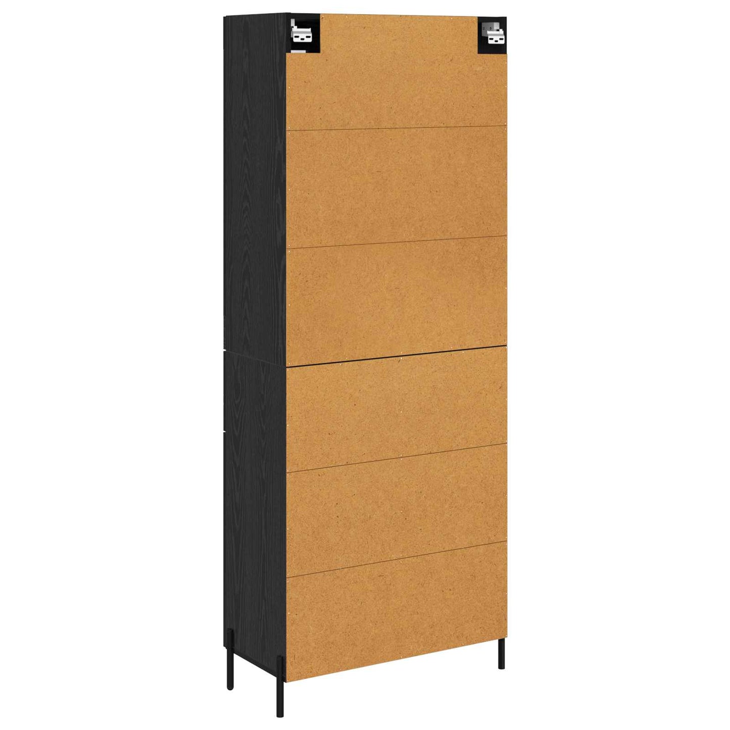 Highboard Black Oak 69.5 x 34 x 180 cm Engineered Wood