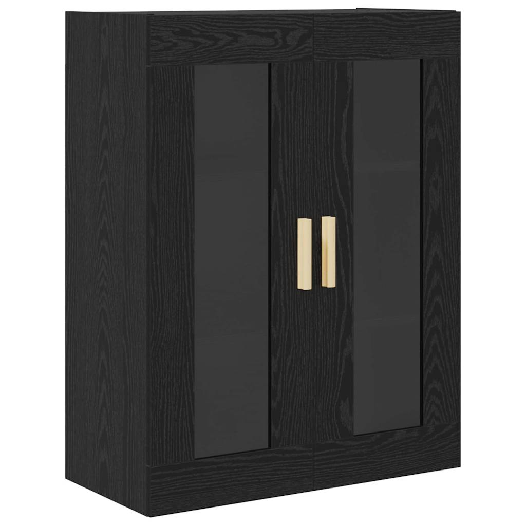 Highboard Black Oak 69.5 x 34 x 180 cm Engineered Wood