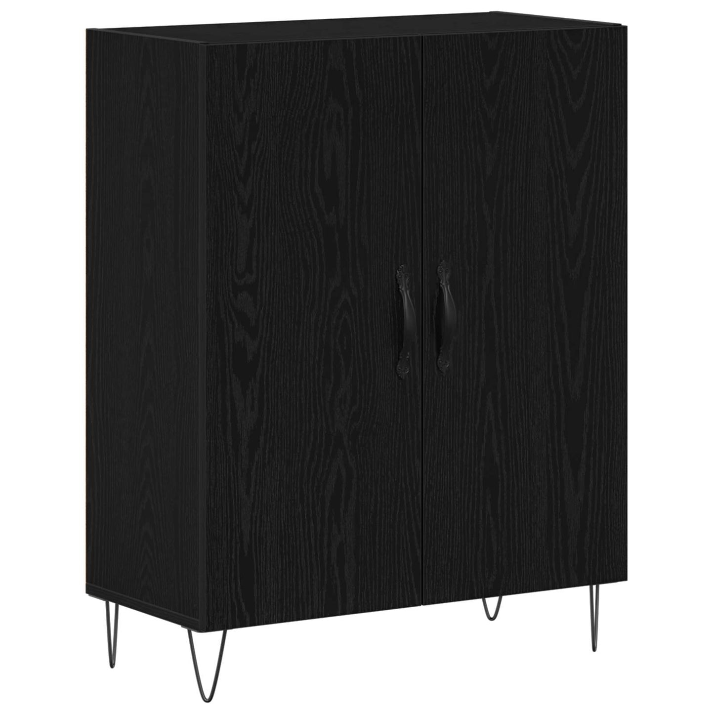 Highboard Black Oak 69.5 x 34 x 180 cm Engineered Wood