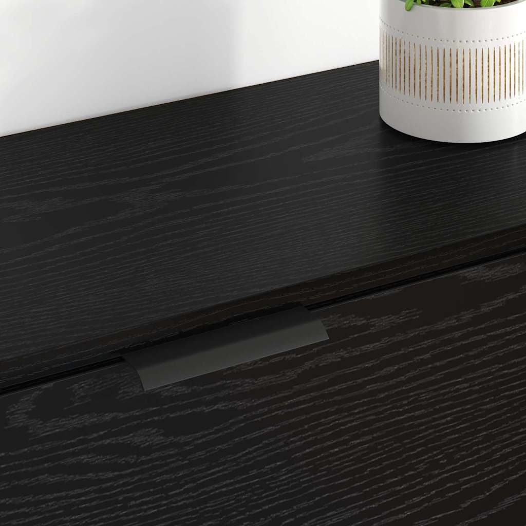 Sideboard with Drawer 3 pcs Black oak Engineered Wood